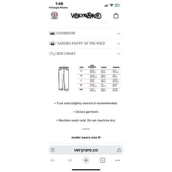 Very Rare Sakura Embroidered Jeans Size Small - Picture 13 of 14